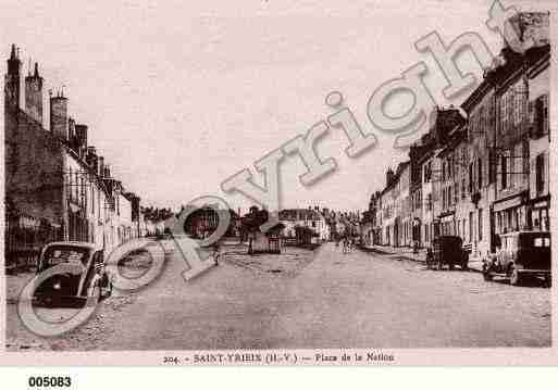 Ville de SAINTYRIEIXLAPERCHE, carte postale ancienne