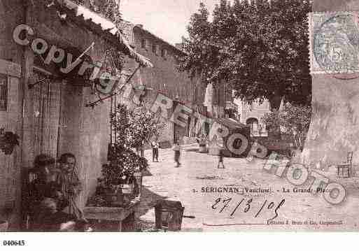 Ville de SERIGNANDUCOMTAT, carte postale ancienne