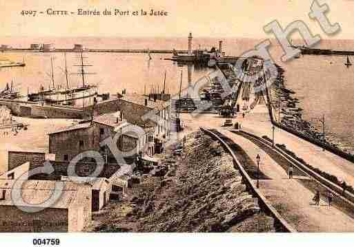 Ville de SETE, carte postale ancienne