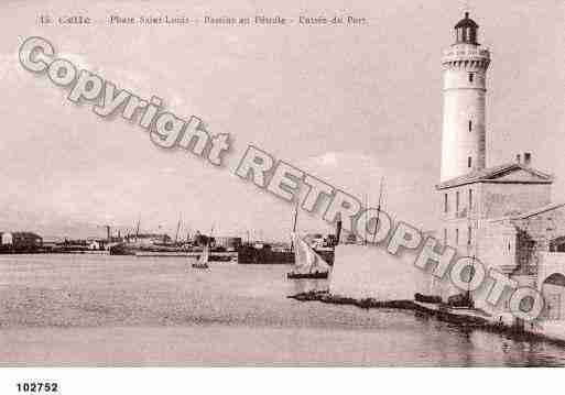 Ville de SETE, carte postale ancienne