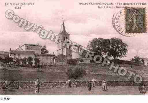 Ville de SOLIGNACSOUSROCHE, carte postale ancienne