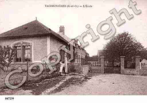 Ville de TACOIGNIERES, carte postale ancienne