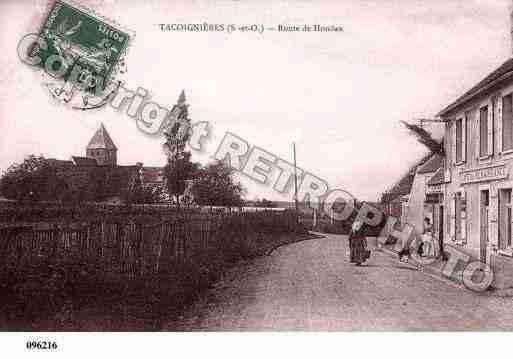 Ville de TACOIGNIERES, carte postale ancienne