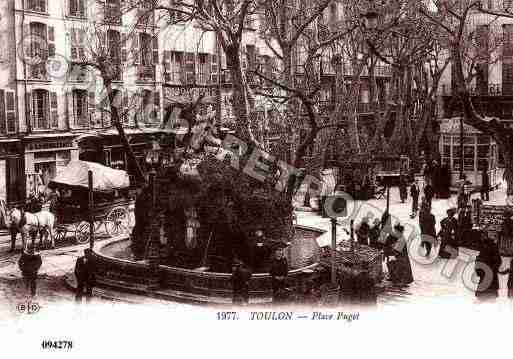 Ville de TOULON, carte postale ancienne