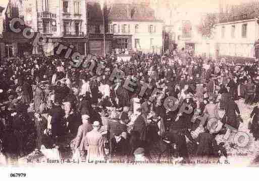 Ville de TOURS, carte postale ancienne