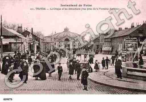 Ville de TROYES, carte postale ancienne