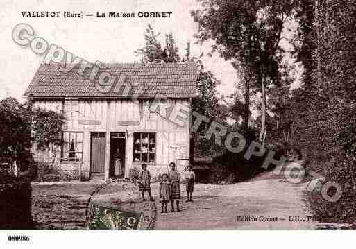 Ville de VALLETOT, carte postale ancienne