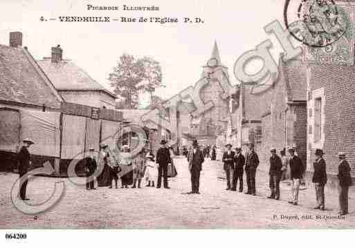 Ville de VENDHUILE, carte postale ancienne