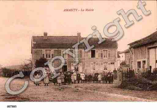 Ville de AMANTY, carte postale ancienne