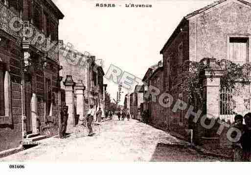 Ville de ASSAS, carte postale ancienne