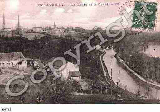 Ville de AVRILLY, carte postale ancienne