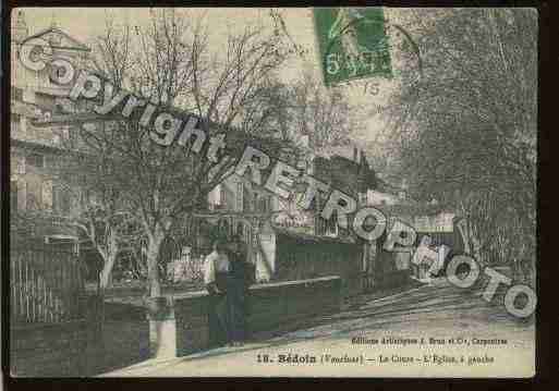 Ville de BEDOIN, carte postale ancienne