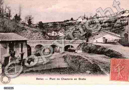 Ville de BELLACCHATEAUDEBAGNAC, carte postale ancienne