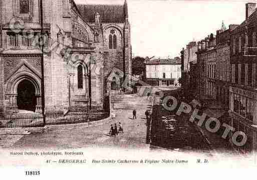 Ville de BERGERAC, carte postale ancienne