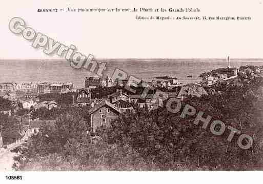 Ville de BIARRITZ, carte postale ancienne