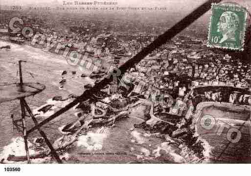 Ville de BIARRITZ, carte postale ancienne