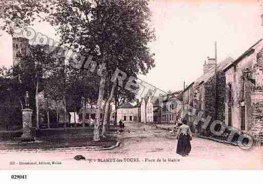 Ville de BLANDY, carte postale ancienne