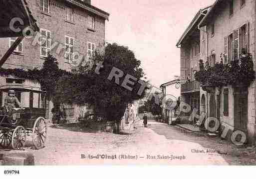 Ville de BOISD'OINGT(LE), carte postale ancienne