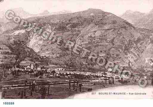 Ville de BOURGSAINTMAURICE, carte postale ancienne
