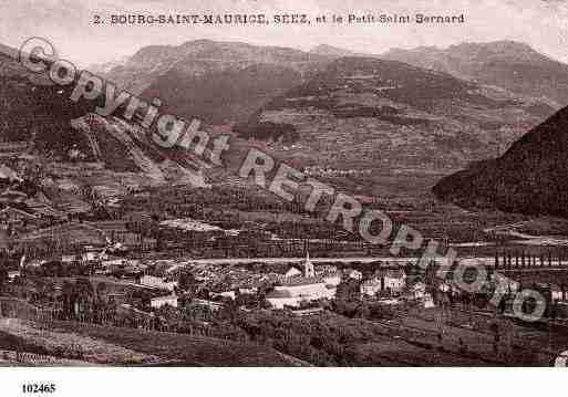 Ville de BOURGSAINTMAURICE, carte postale ancienne