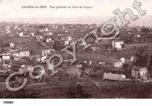 Ville de CAGNESSURMER, carte postale ancienne