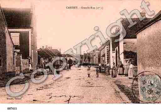 Ville de CARISEY, carte postale ancienne