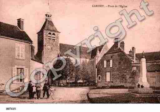 Ville de CARISEY, carte postale ancienne