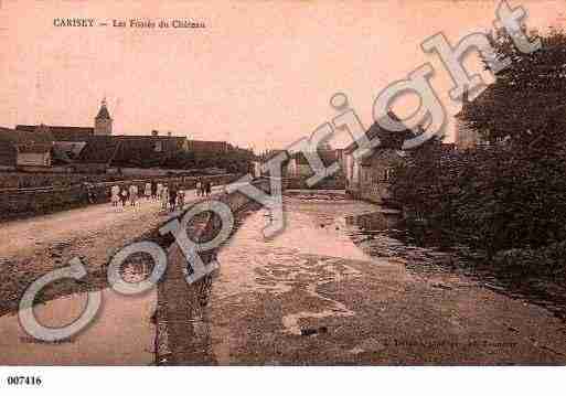 Ville de CARISEY, carte postale ancienne