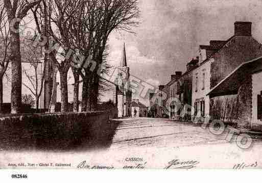 Ville de CASSON, carte postale ancienne