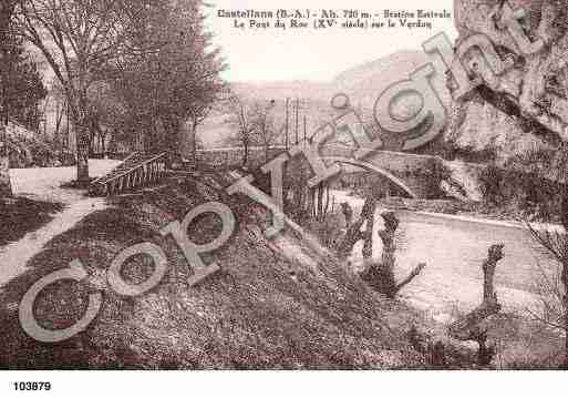 Ville de CASTELLANE, carte postale ancienne