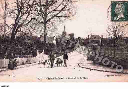 Ville de CERDON, carte postale ancienne