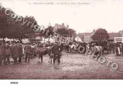 Ville de CHALONSURSAONE, carte postale ancienne