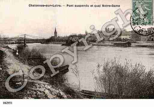 Ville de CHALONNESSURLOIRE, carte postale ancienne