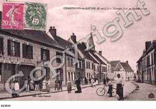 Ville de CHAMPRONDENGATINE, carte postale ancienne