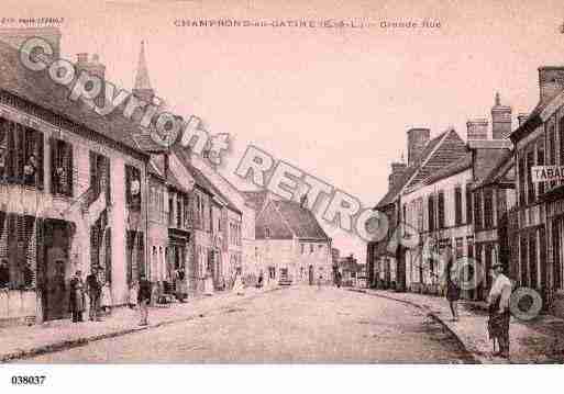 Ville de CHAMPRONDENGATINE, carte postale ancienne