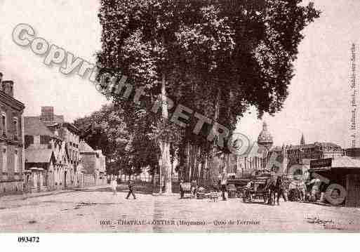 Ville de CHATEAUGONTIERBAZOUGES, carte postale ancienne