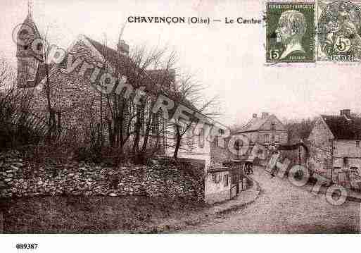 Ville de CHAVENCON, carte postale ancienne