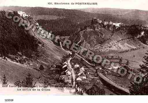 Ville de CLUSEETMIJOUX(LA), carte postale ancienne