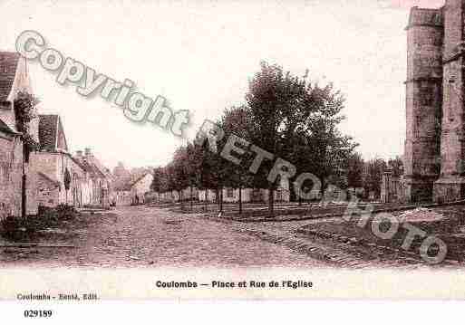 Ville de COULOMBSENVALOIS, carte postale ancienne