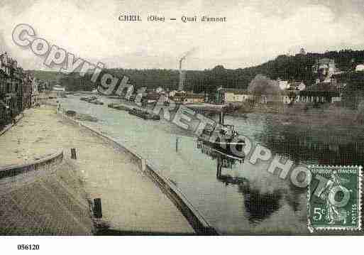 Ville de CREIL, carte postale ancienne