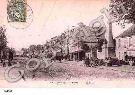 Ville de CRETEIL, carte postale ancienne