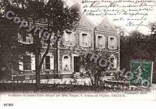 Ville de CRETEIL, carte postale ancienne