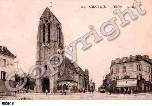 Ville de CRETEIL, carte postale ancienne