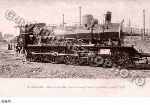 Ville de CREUSOT(LE), carte postale ancienne