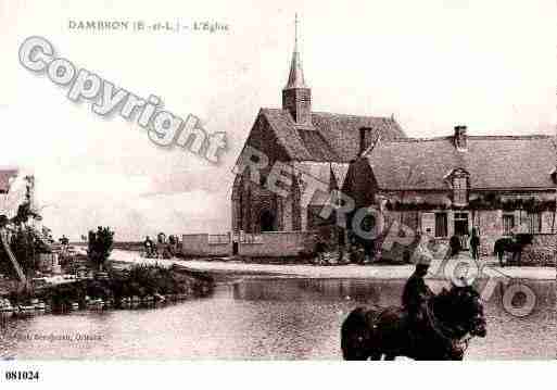 Ville de DAMBRON, carte postale ancienne