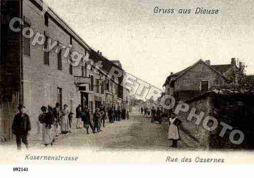 Ville de DIEUZE, carte postale ancienne