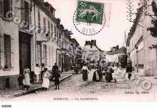 Ville de DORMANS, carte postale ancienne