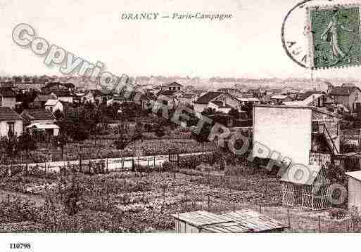 Ville de DRANCY, carte postale ancienne
