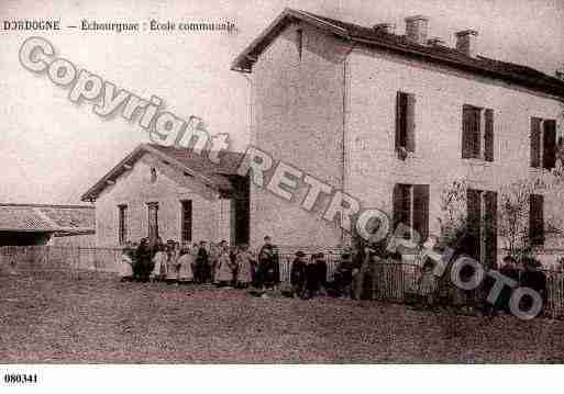 Ville de ECHOURGNAC, carte postale ancienne