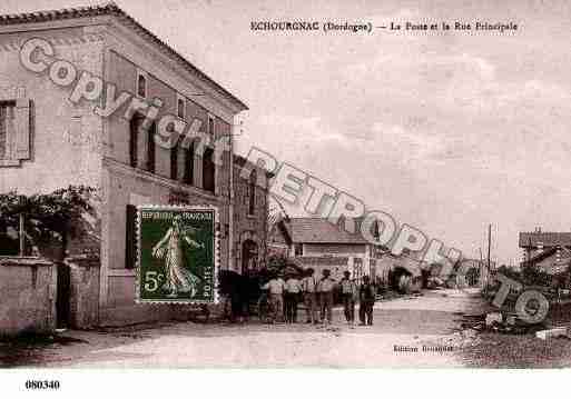 Ville de ECHOURGNAC, carte postale ancienne